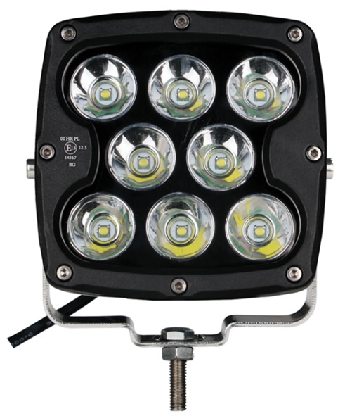 Exploradora Cuadrada 5" 80w 8 led Cree 10w 12v/24v ECE IP67