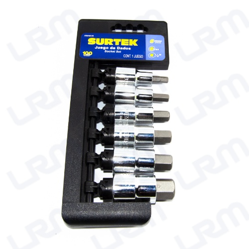 Jgo 6 Dados Pta Hex Mt 1/2