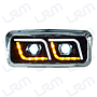 Faro Kenworth T800 360-KWT8-05 Led Cree Fondo Negro KTC